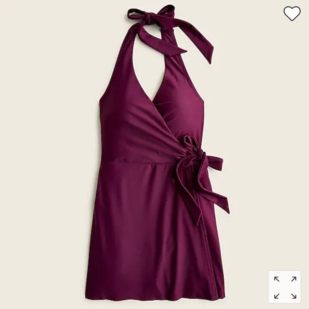 NWT J. Crew Halter Wrap One Piece Swimsuit